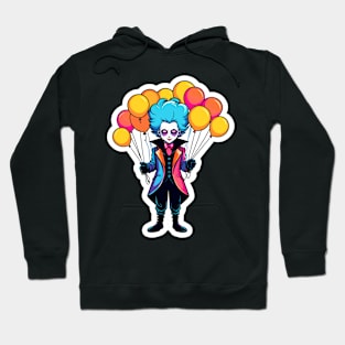 Clown Halloween Illustration Hoodie